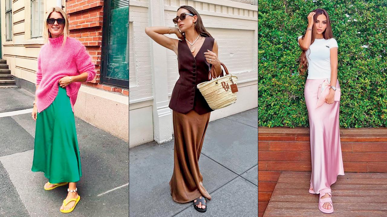 Here's how you can style satin skirts for different occasions