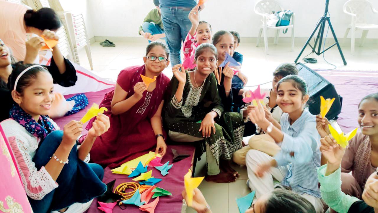 Children at the jam