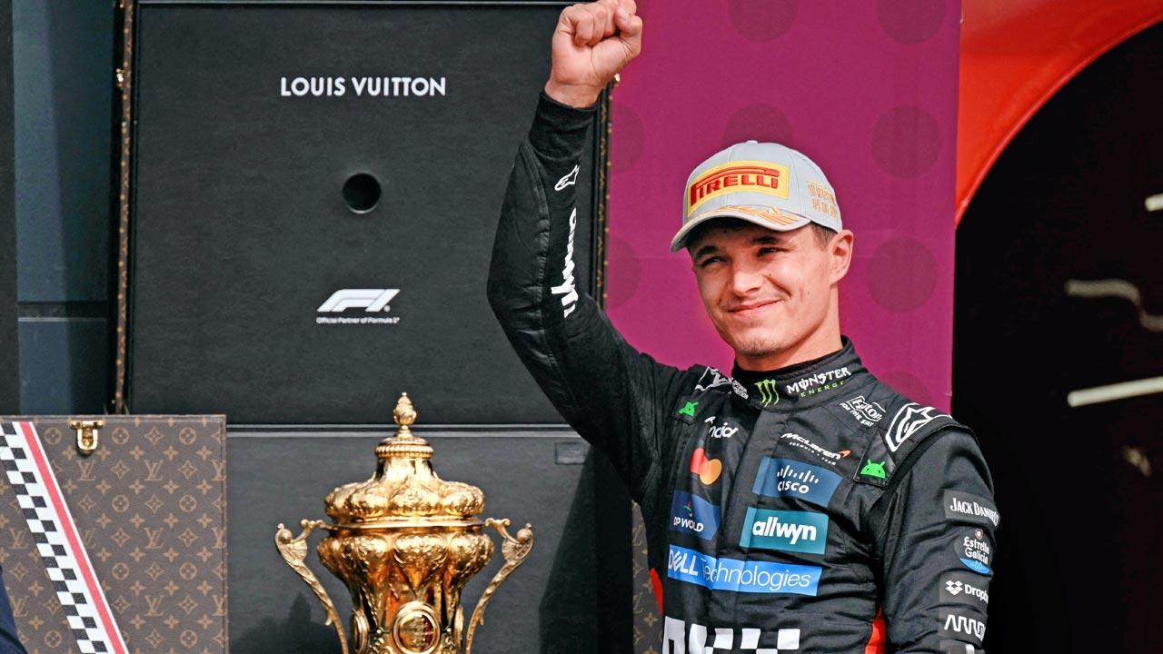 Norris beats Piastri in McLaren 1-2 at home GP