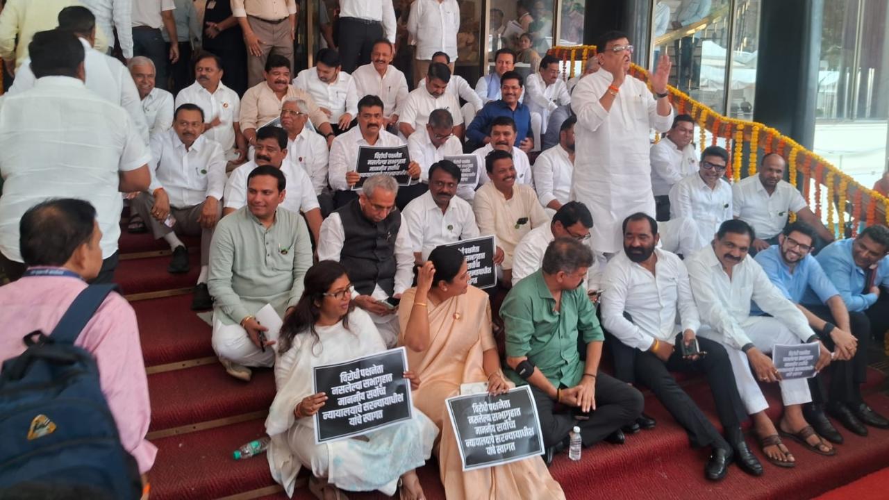 He said MVA leaders boycotted the proceedings of the Assembly and raised slogans over the LoP issue