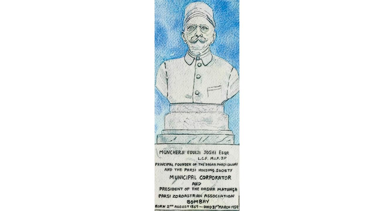 A section of the unfinished artwork. Illustration courtesy/Zarin Amrolia