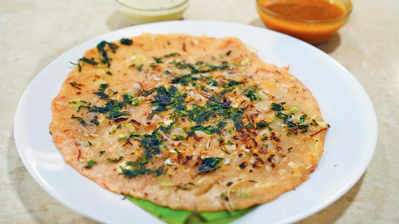 Pink Adai Dosa