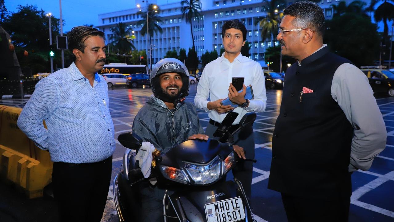 Maharashtra Transport Minister Pratap Sarnaik catches Rapido bike operating illegally