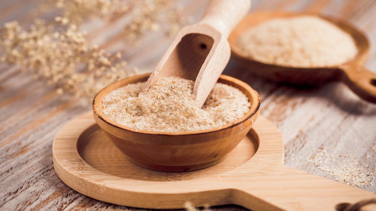 Psyllium husk is rich in soluble fibre
