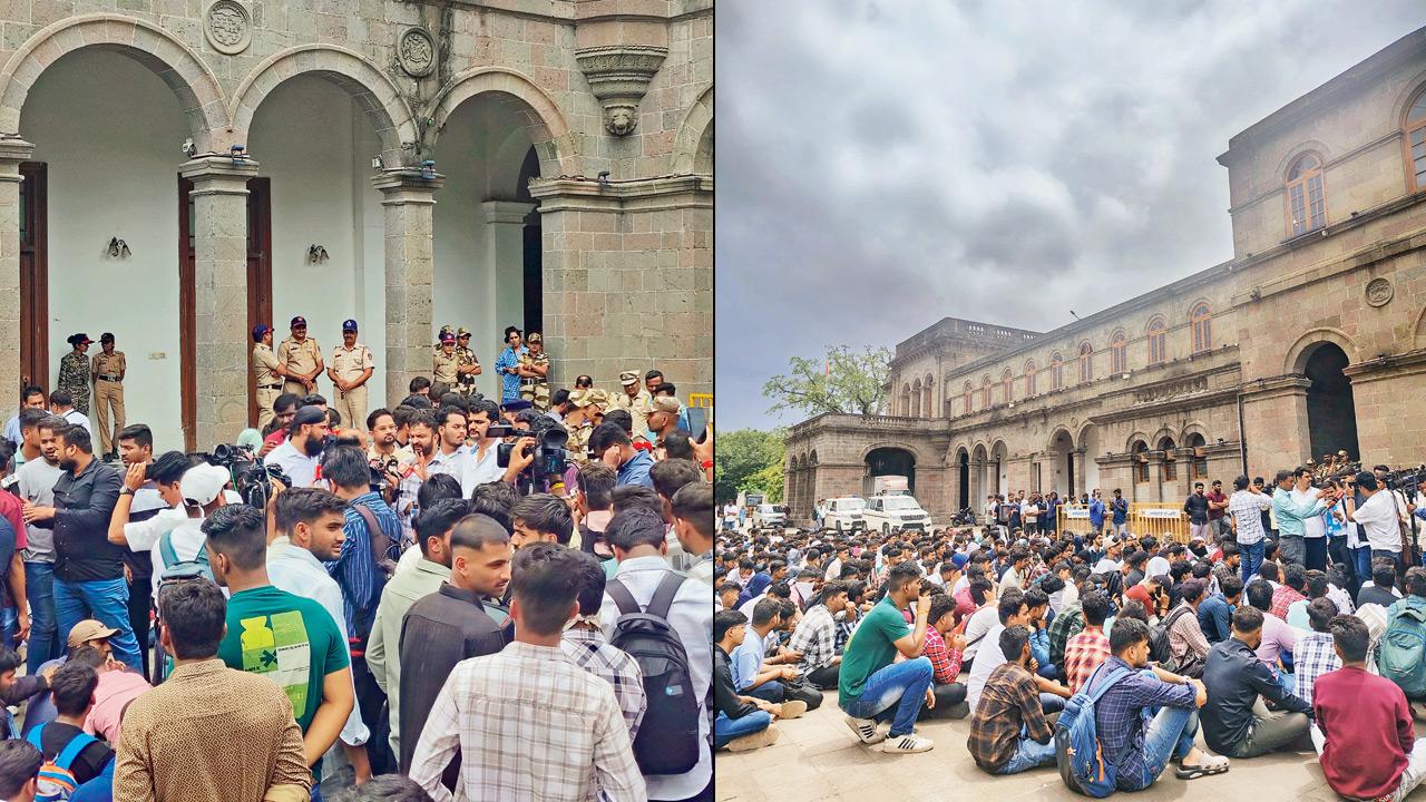 Engg students storm Pune college in protest over ‘marks’