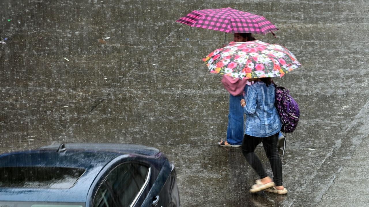 For the next 24 hours, the IMD has forecast a generally cloudy sky with moderate spells of rain in Mumbai and suburbs, with the possibility of thunderstorms accompanied by lightning and gusty winds at isolated places
