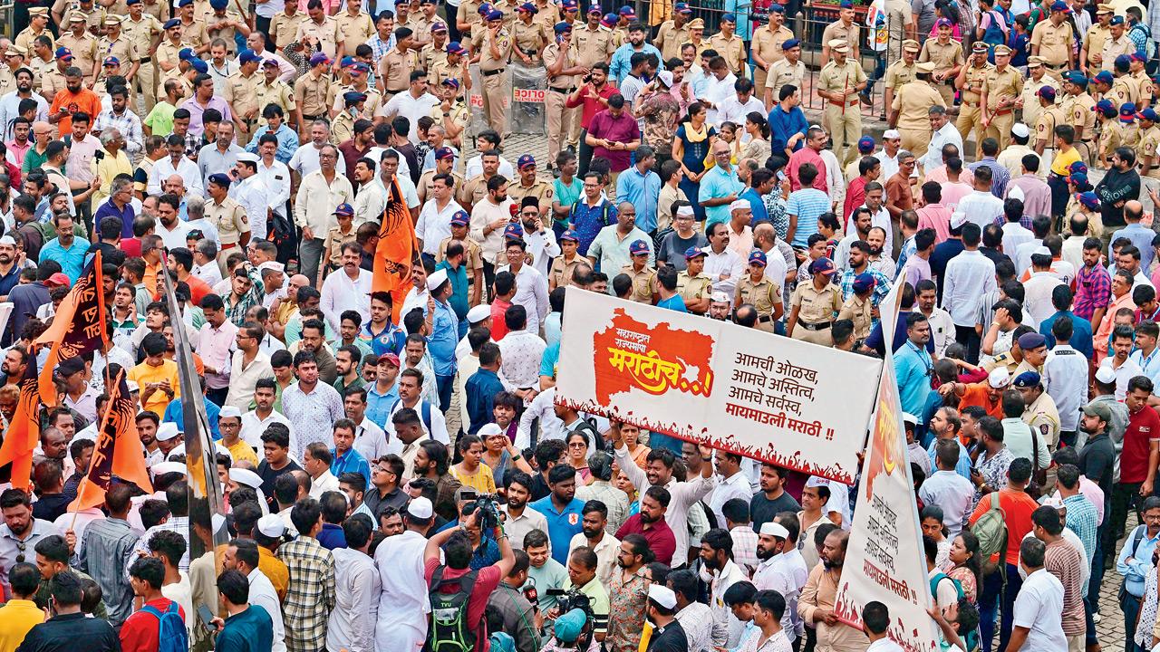 Mira Road protest exposes cracks in Mahayuti over Marathi issue