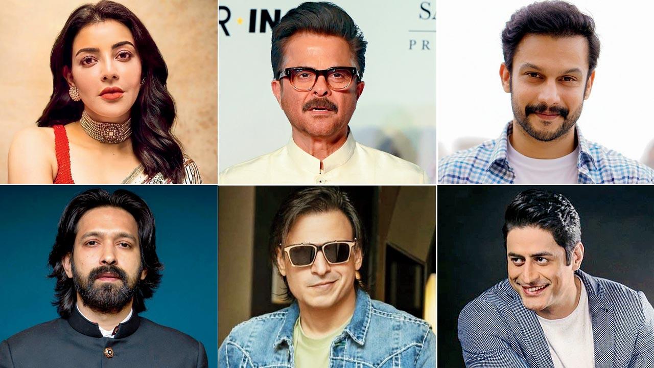 Kajal Aggarwal, Anil Kapoor, Adinath Kothare, Vikrant Massey, Vivek Oberoi, and Mohit Raina feature  in the film. Pics/AFP, Instagram 