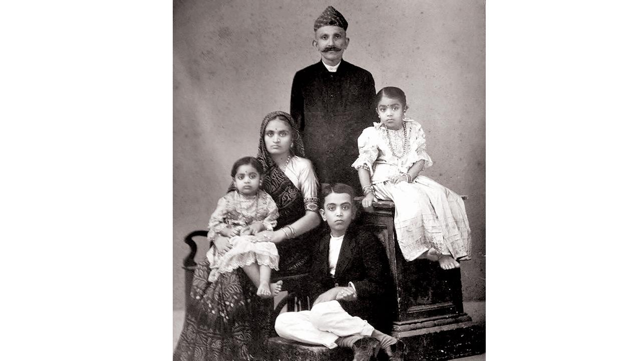Family portrait of Rao Saheb Dewji Dharsi, with son Kalyanji. Pic courtesy Shah family