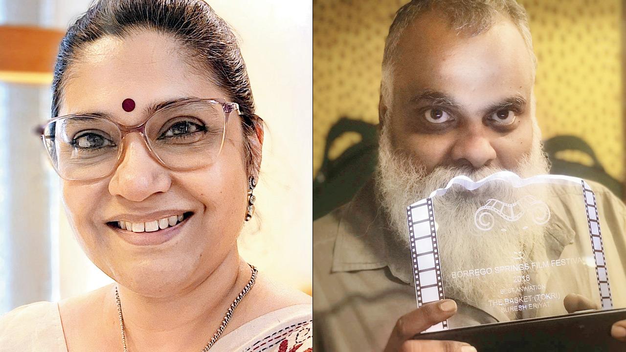 Renuka Shahane and Suresh Eriyat