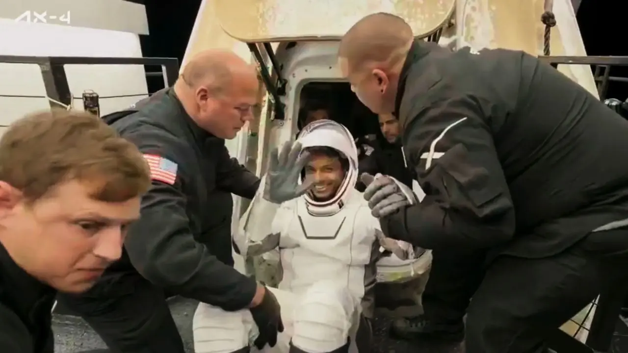 Axiom-4 Mission: Shubhanshu Shukla, other astronauts successfully splash down