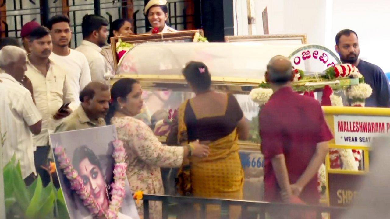 Indian cinema legend B Saroja Devi laid to rest with state honours