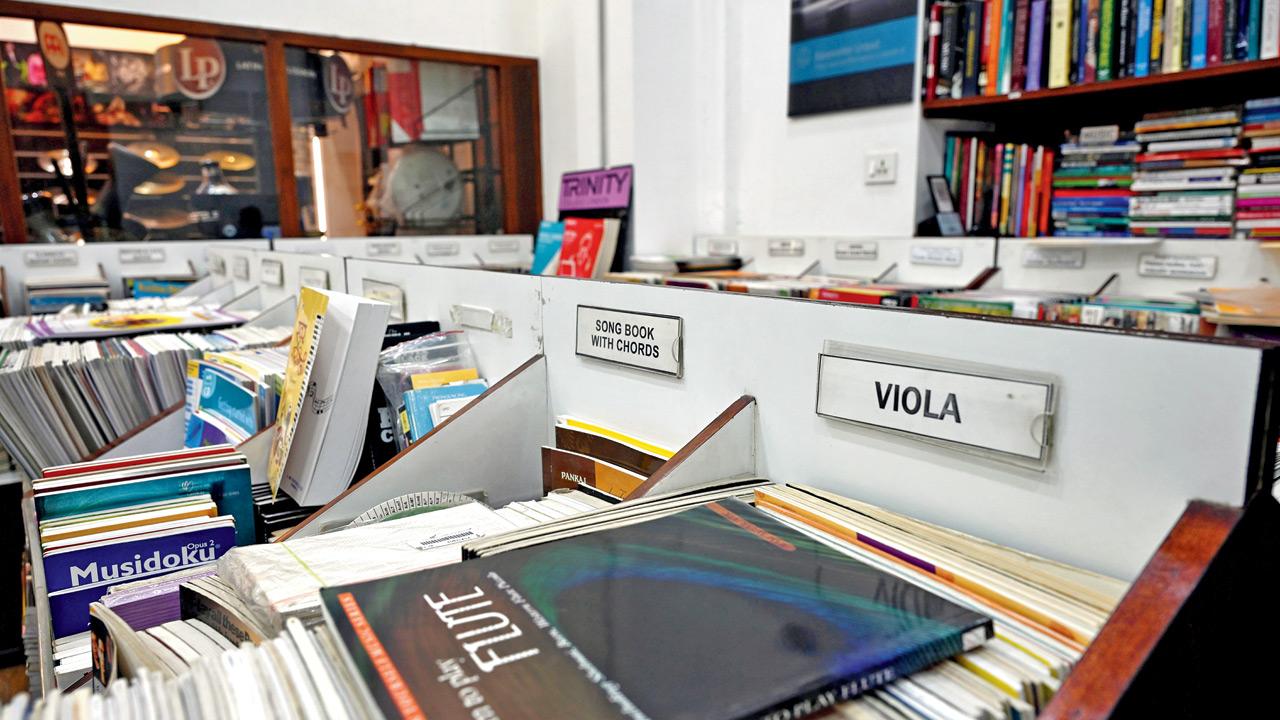 Sheet music books continue to be a bestseller at the venue 