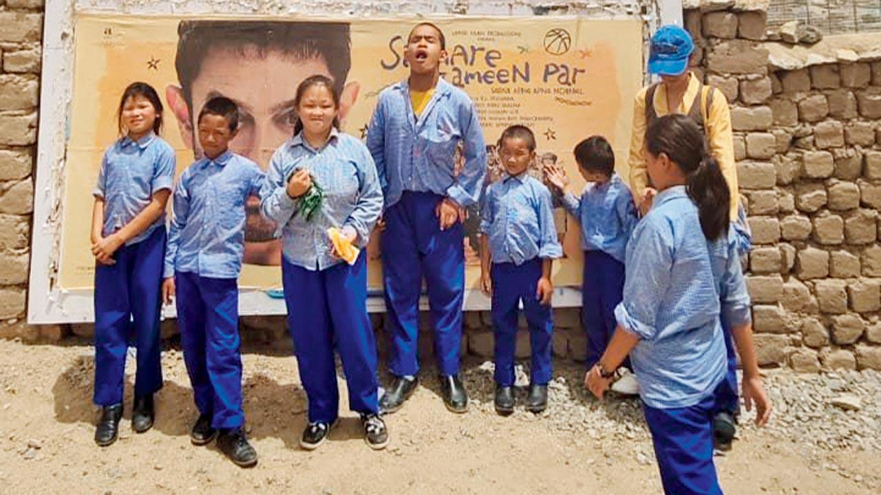The kids at the July 12 screening