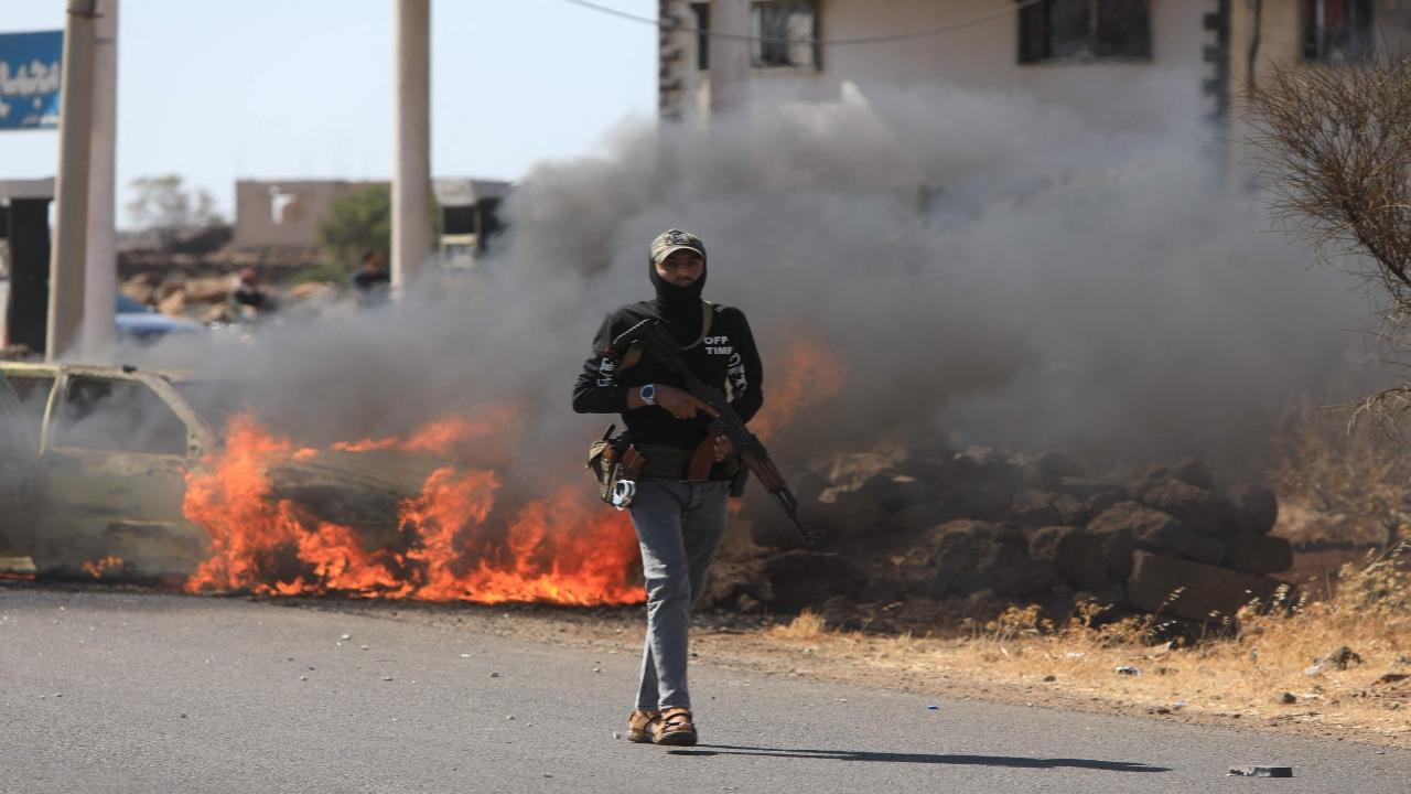 The UK-based war monitor reported that military convoys were sent to the area to reinforce security checkpoints