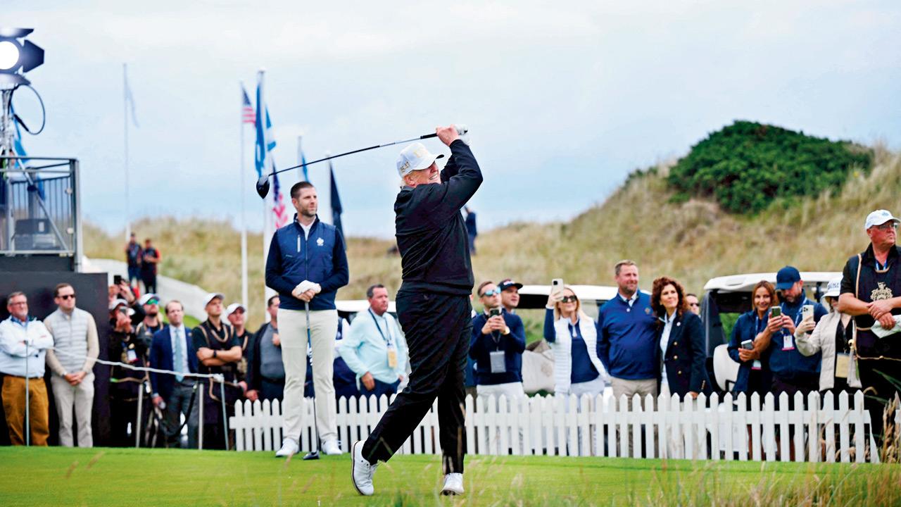 Donald Trump launches golf course, ends Scottish stay