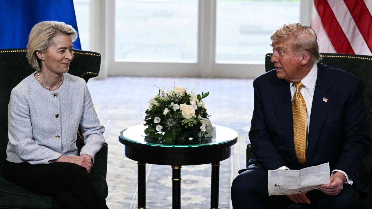 At a later news conference away from Turnberry, she said that the USD 750 billion in additional US energy purchases was actually over the next three years and would help ease the dependance on natural gas from Russia among the bloc's countries