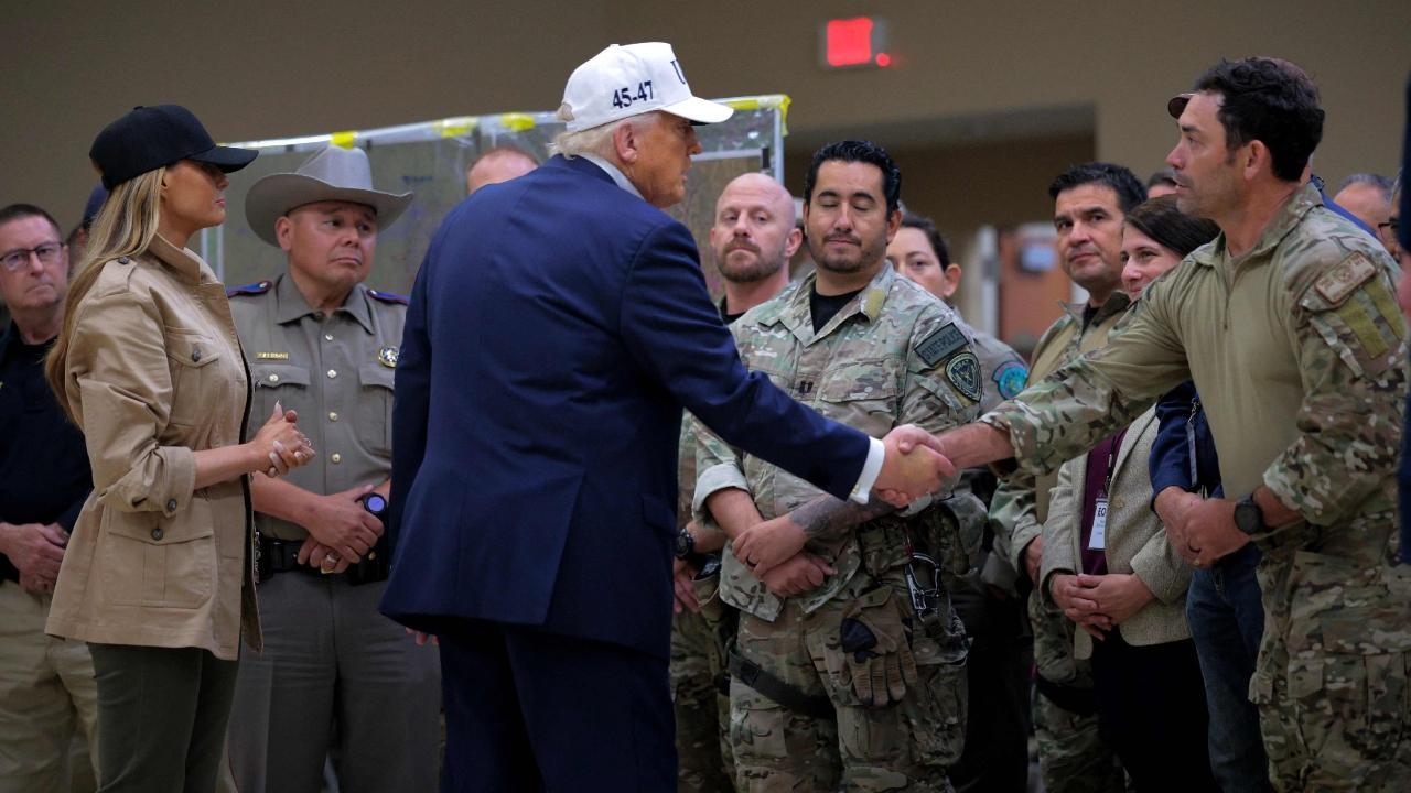 Trump tours Texas flood damage as disaster tests his pledge to do away with FEMA