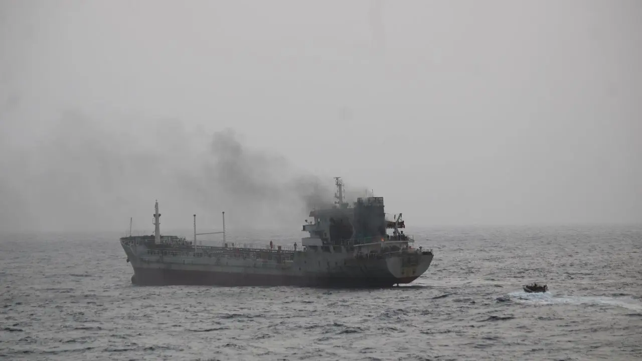 Indian Navy saves tanker Crew in North Arabian sea fire rescue