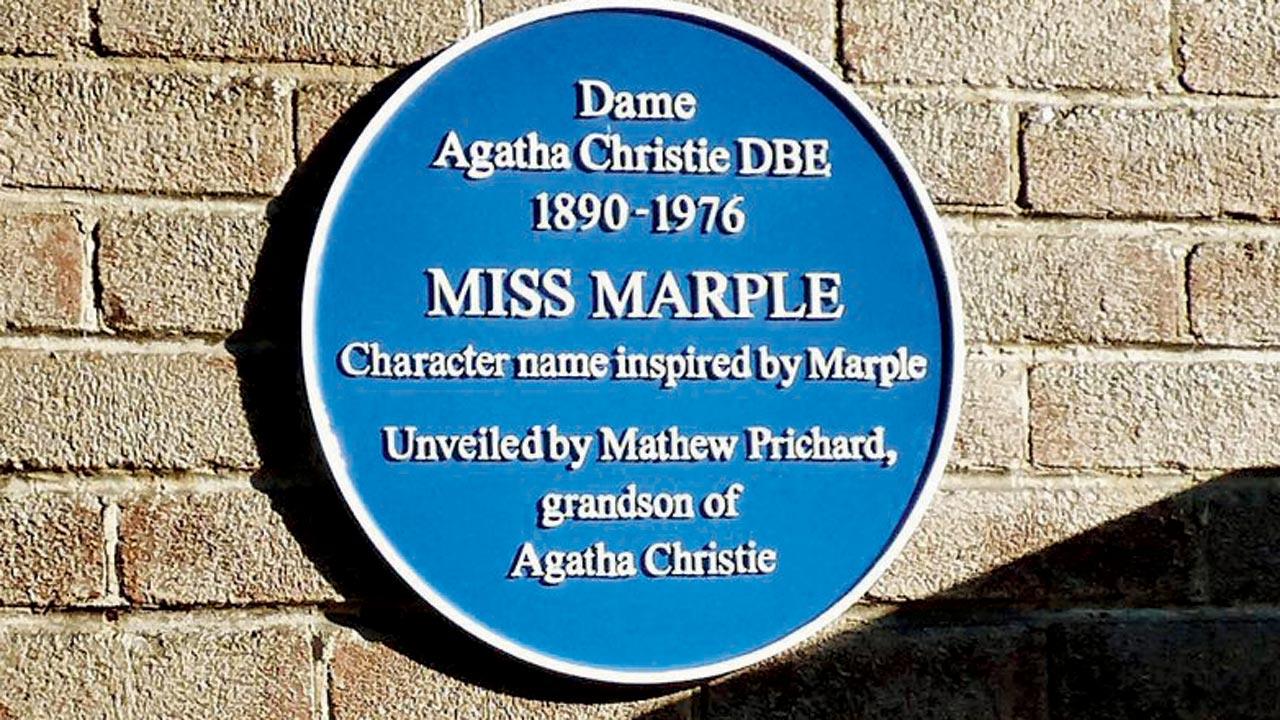 A Blue Plaque at Marple railway station commemorates the town’s connection to the detective. Pic Courtesy/geograph.org.uk