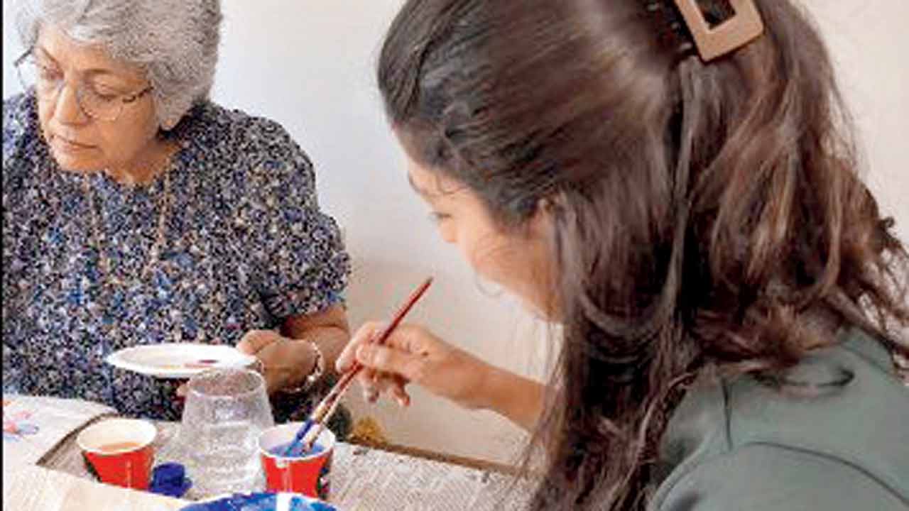 A moment from a gathering in Delhi.  Pic Courtesy/@womeninthehood