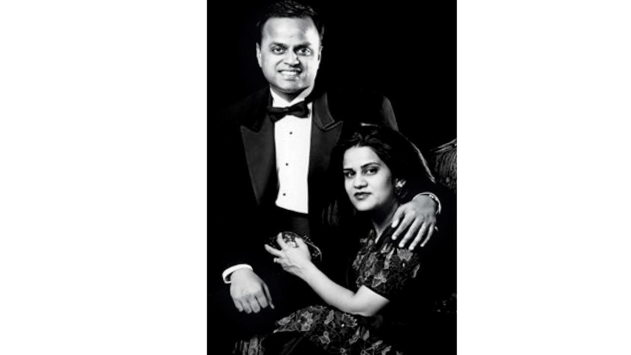 With her husband, Shalabh Garg, who has been her greatest champion.  Pic courtesy/This American Woman