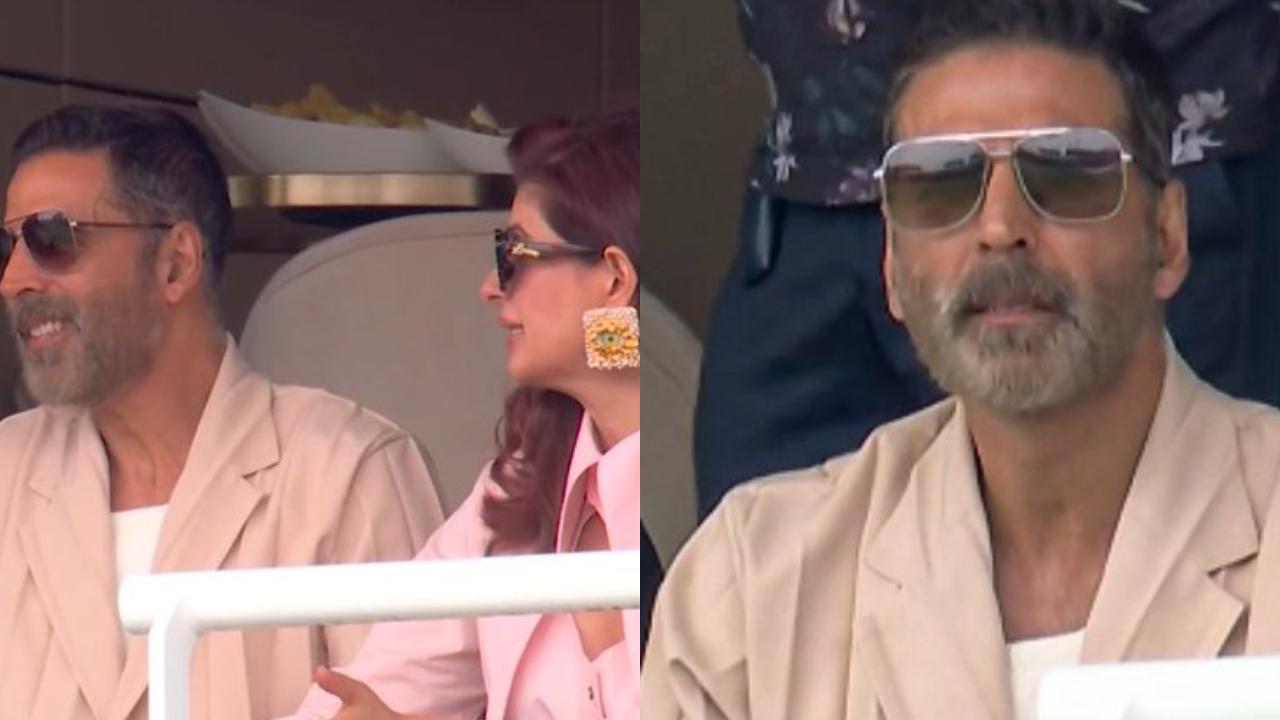 Akshay Kumar, Twinkle Khanna skip Wimbledon, attend India vs England at Lord's