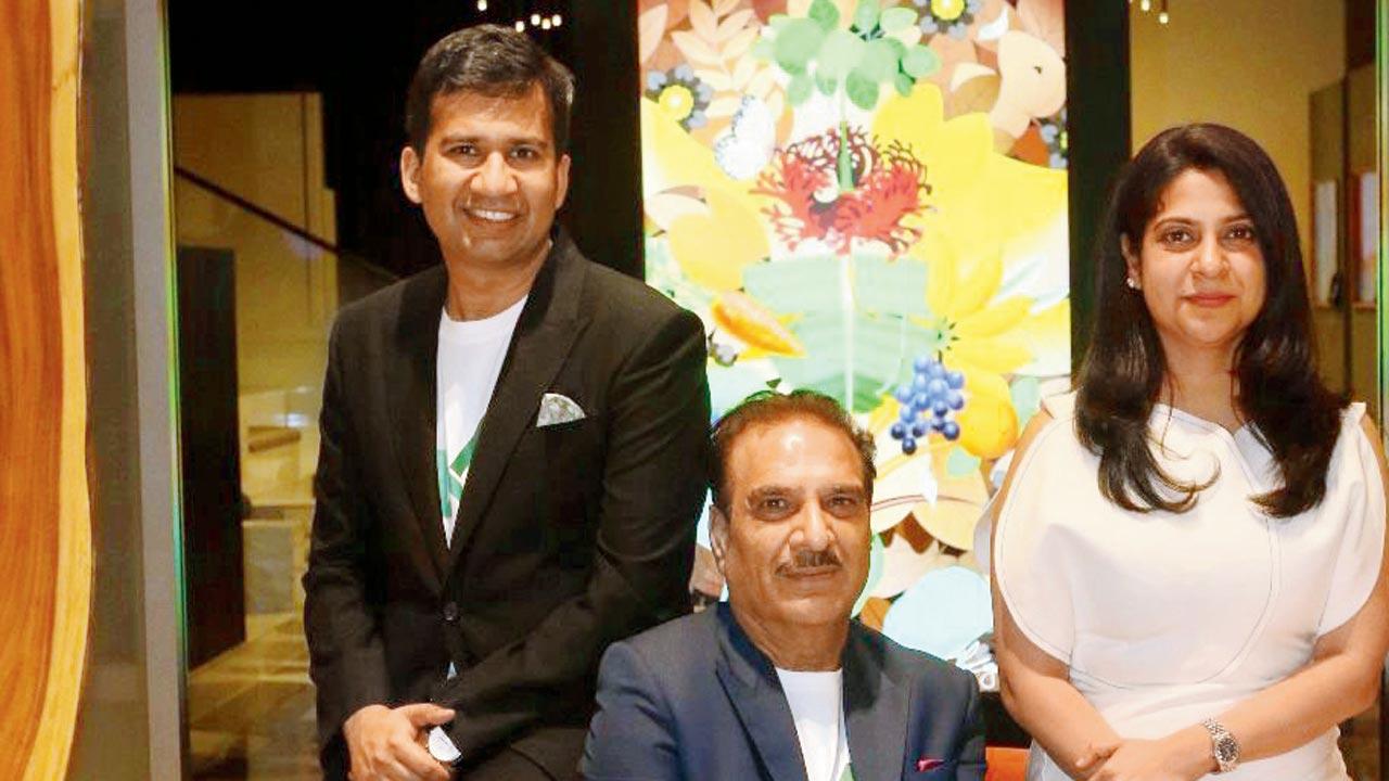 NewArtX’s three founders: Pulkit Gupta, Suresh Pareek, and Saryu Pareek Gupta