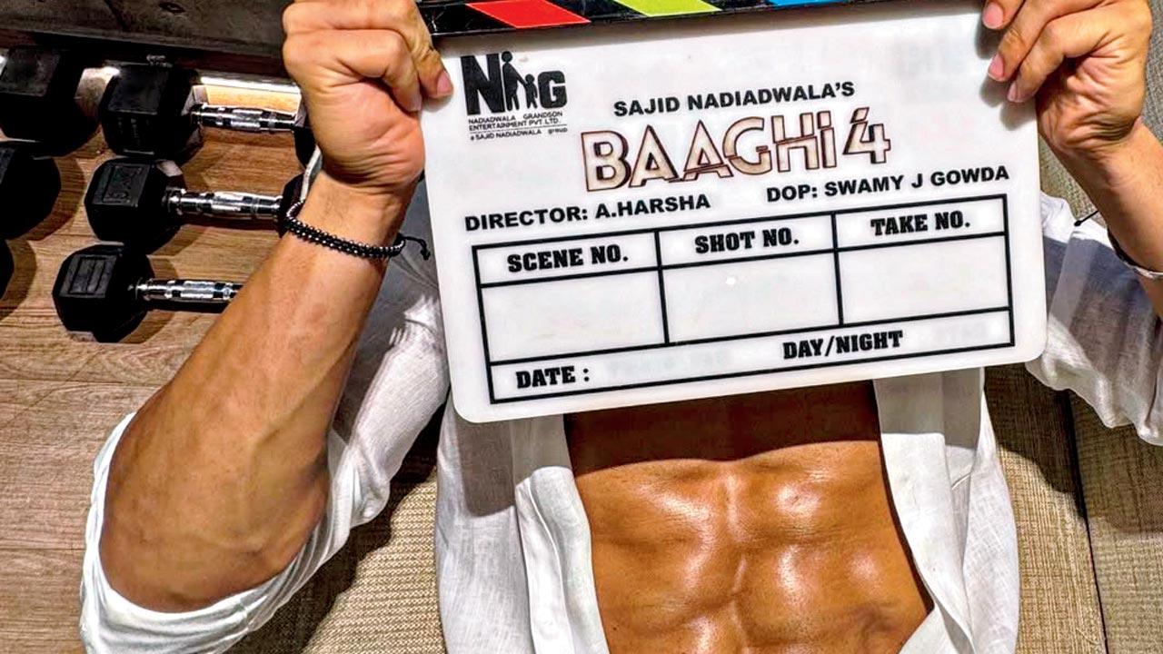 Tiger Shroff wraps Baaghi 4. Pics/AFP, Yogen Shah, Instagram