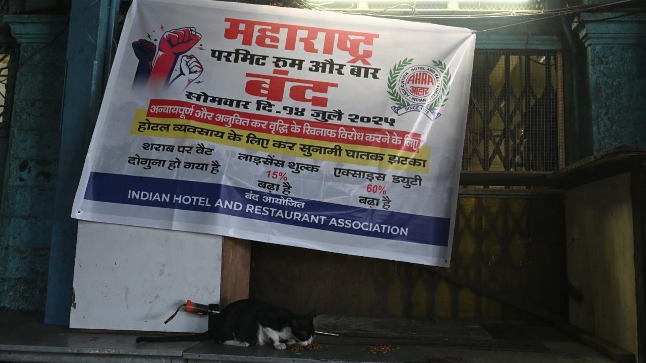 IN PHOTOS: Maharashtra bars and permit rooms observe bandh against tax hike