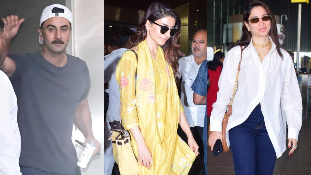 Spotted in the city: Ranbir Kapoor, Samantha Ruth Prabhu, Tamannaah Bhatia 