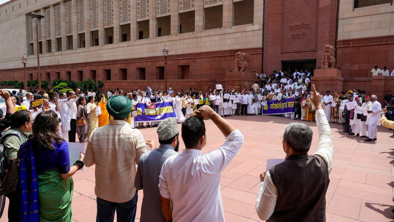 Alleging that the revision exercise is being used as a cover to disenfranchise voters, at least six Congress MPs have moved the Notice of Motion for Suspension of rules under Rule 267 of the Rules of Procedure and Conduct of Business in the Council of States (Rajya Sabha)