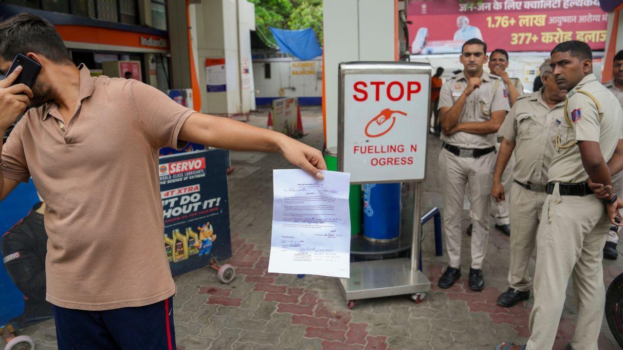 Multiple teams of the transport department, traffic police and local police have been deployed at different petrol pumps in South Delhi