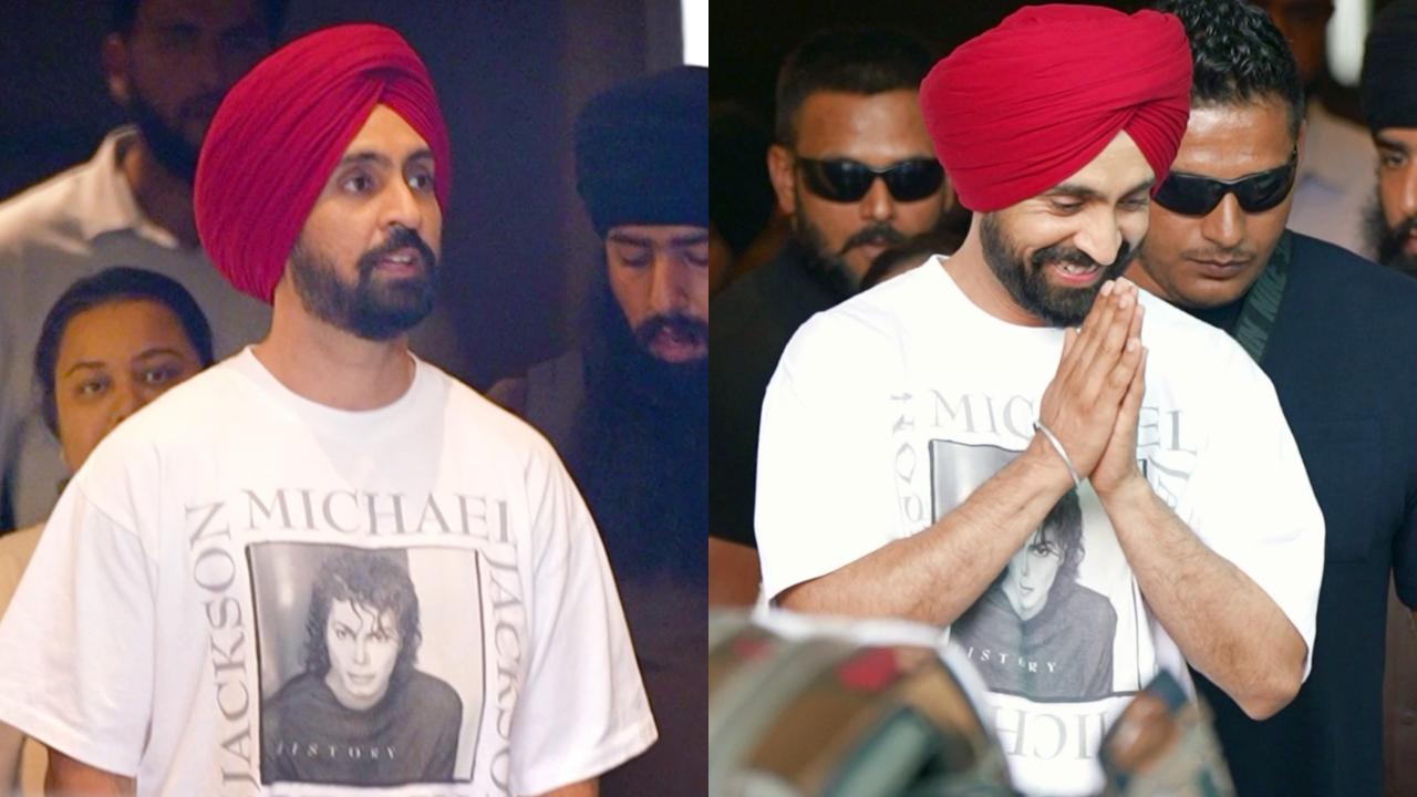Diljit Dosanjh reunites with ex-manager as they arrive in Mumbai