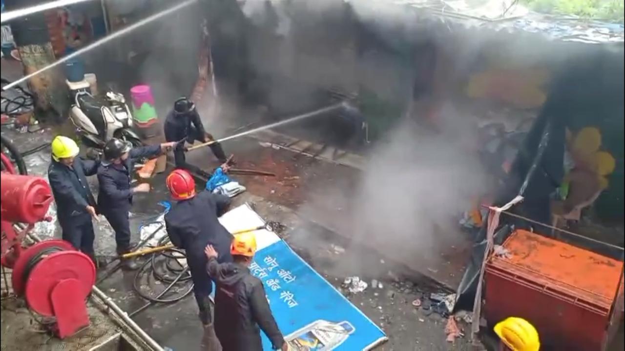 He said the fire originated in a scrap storage area of the garage, and it spread, destroying several items in the shop