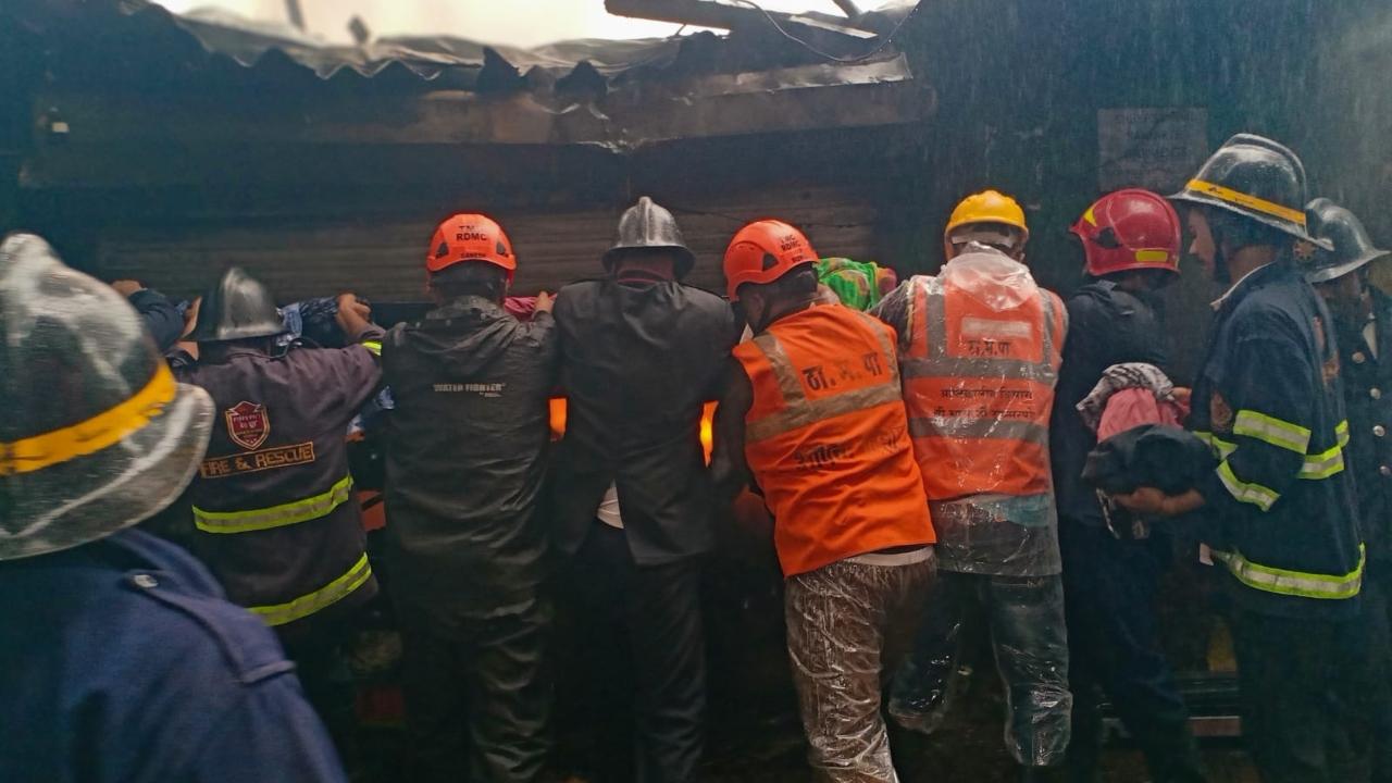 The fire erupted at the establishment in the Kopri area of Thane district at around 8 am, an official said