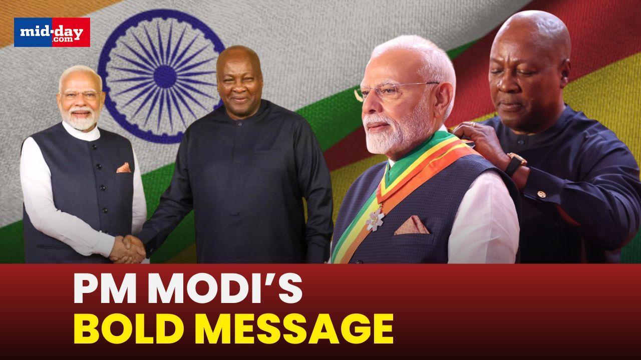 PM Narendra Modi Gets Hero’s Welcome in Ghana, Holds Historic Bilateral Talks PM Narendra Modi Gets Hero’s Welcome in Ghana, Holds Historic Bilateral Talks