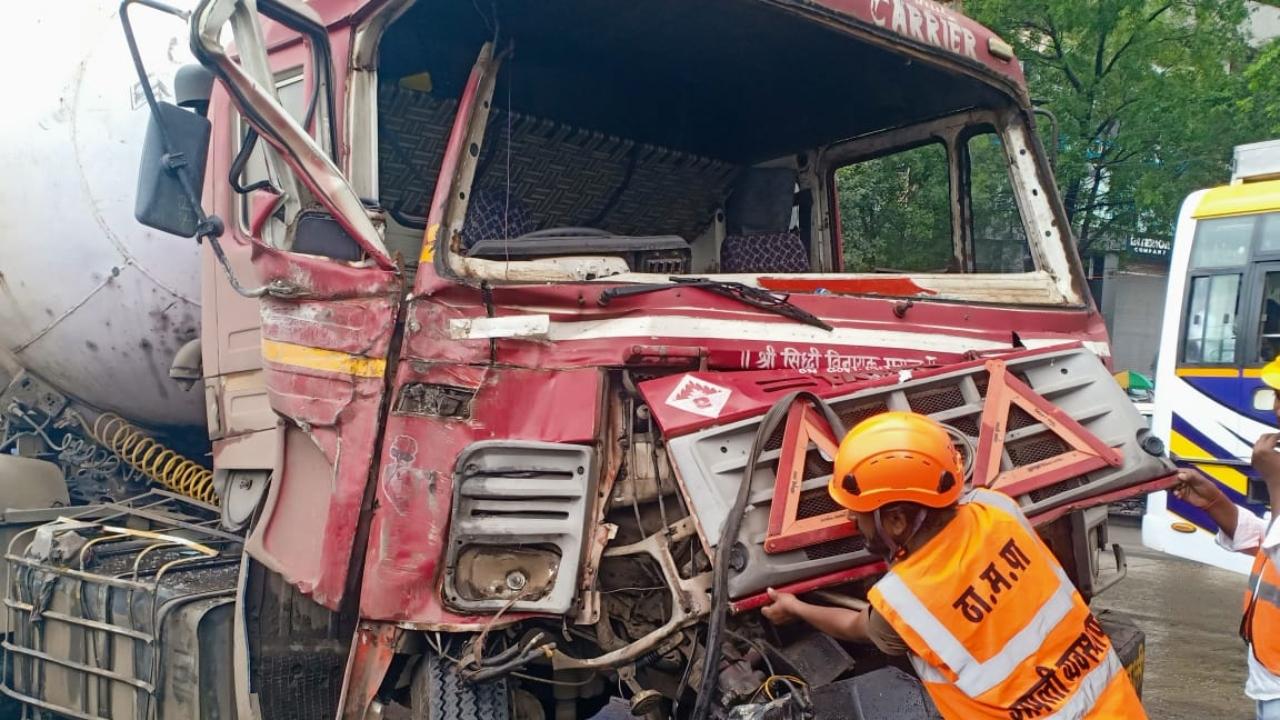 As per the initial information, a gas tanker was on its way from Kalamboli in Navi Mumbai to Ankleshwar, an official said