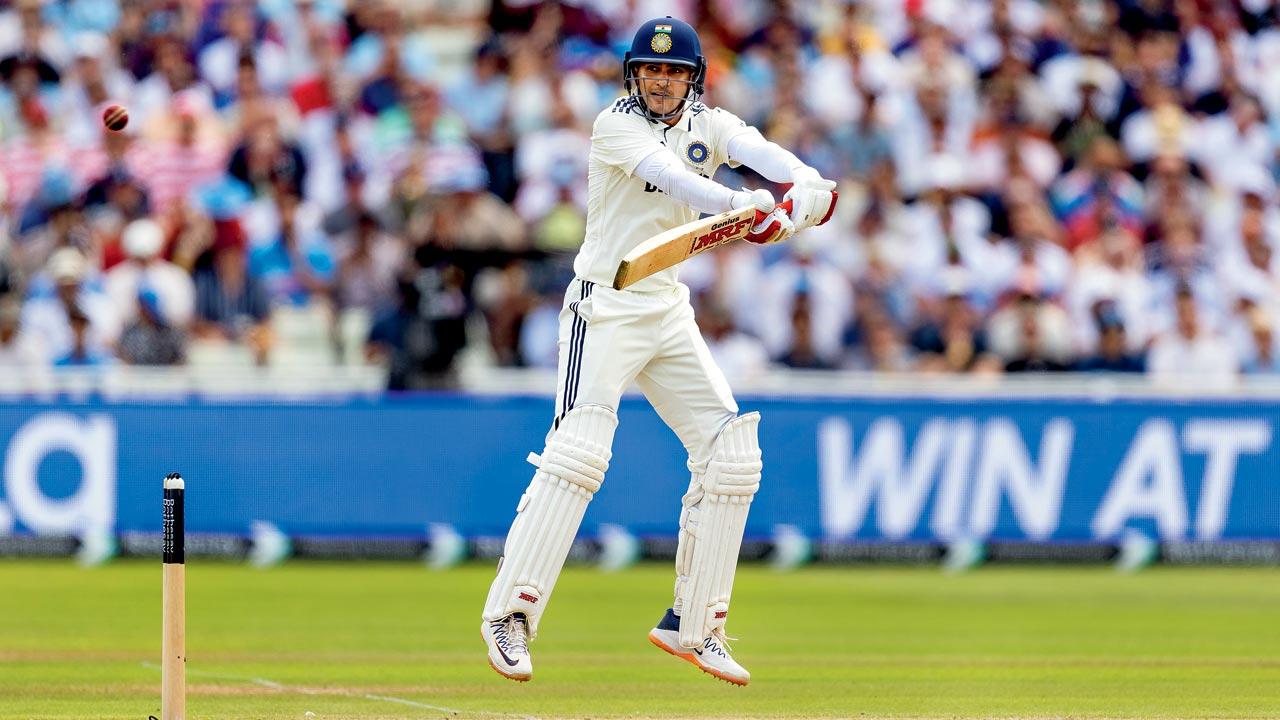 Shubman Gill during his 269 yesterday. Pic/Getty Images