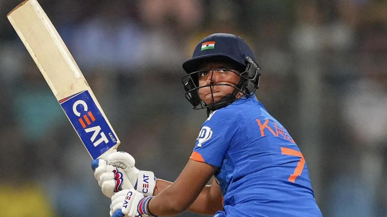 During the third ODI match against England, Team India skipper Harmanpreet Kaur delivered a captain's knock by smashing 102 runs off 84 deliveries. Her knock was laced with 14 boundaries