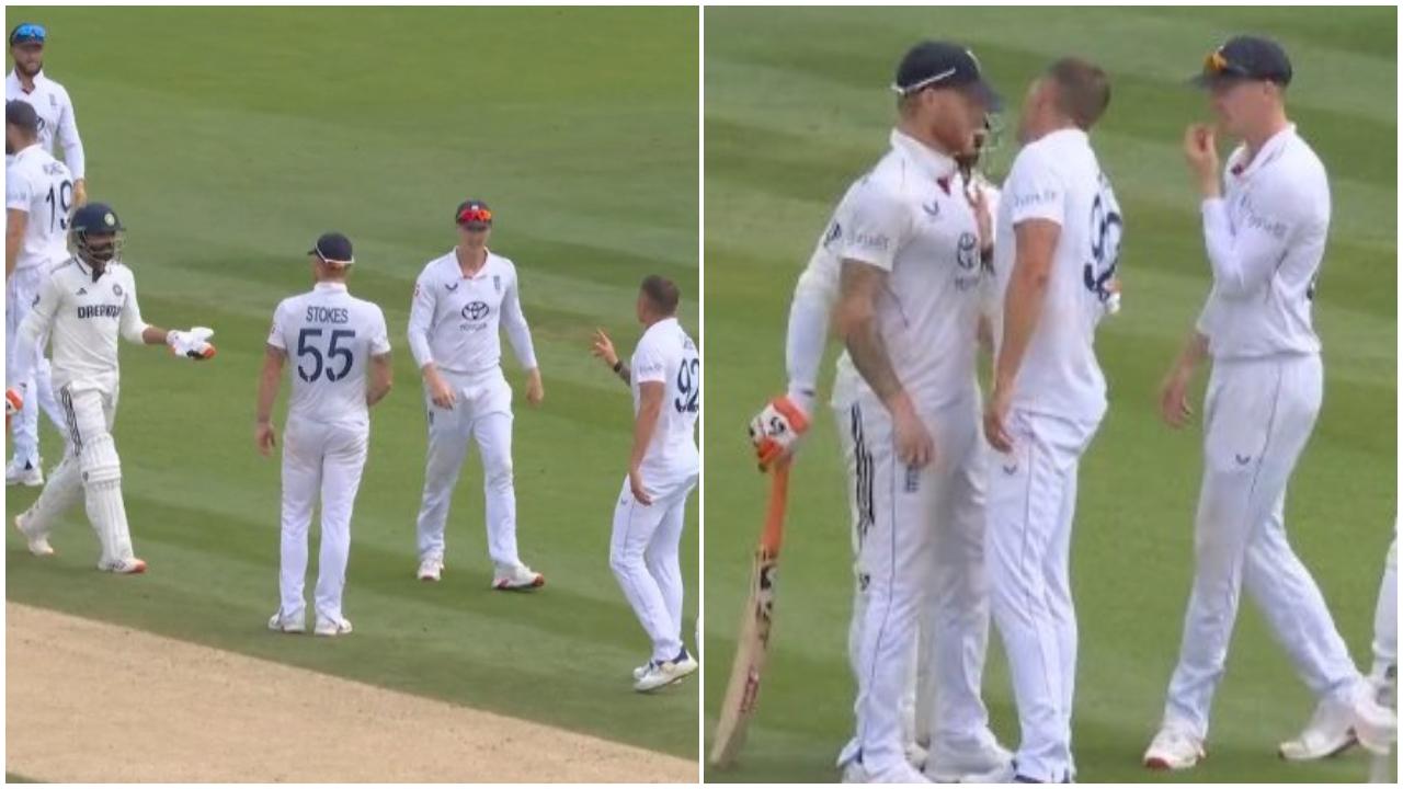 Ravindra Jadeja loses cool, charges at Brydon Carse before Ben Stokes intervenes