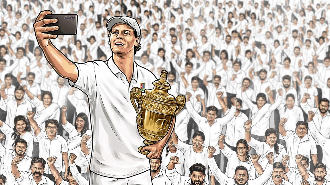 Wimbledon honours winner Jannik Sinner with Thalapathy Vijay-inspired post