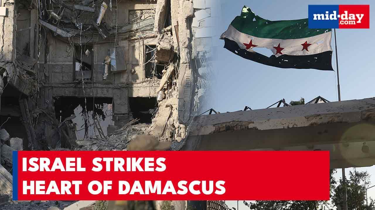 Israel Bombs Syrian Defence HQ in Damascus; Druze Rush Border After Airstrike