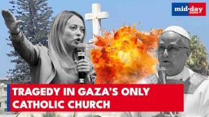 Israeli Strike Hits Gaza’s Only Catholic Church, Killing Two and Injuring Priest