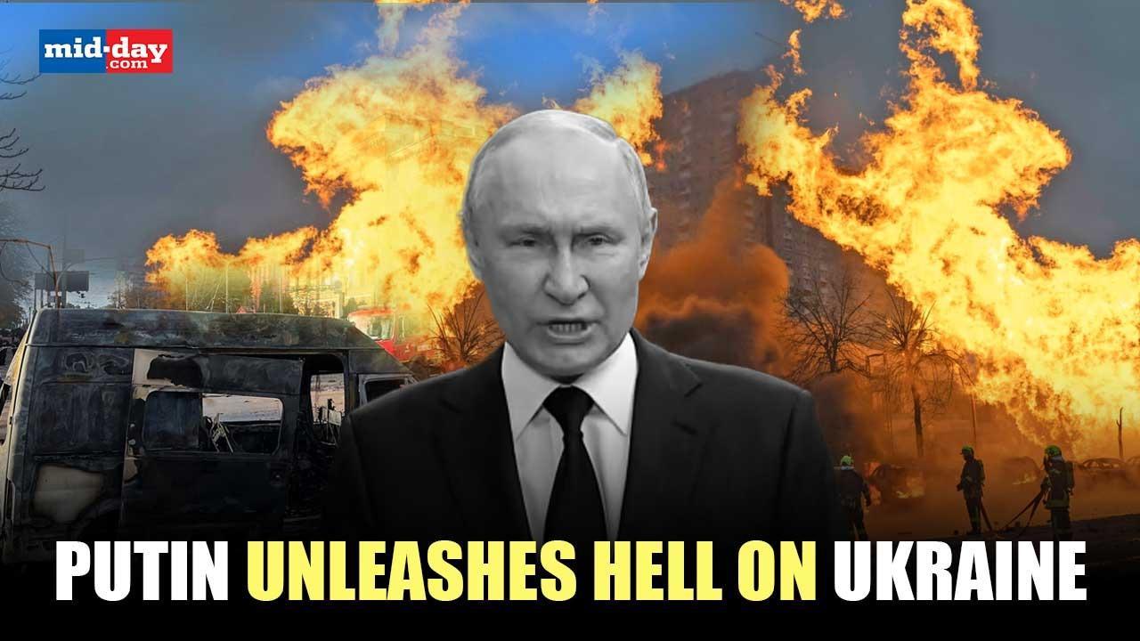 Russia-Ukraine War: Putin`s Largest Aerial Attack; 550 Missiles Fired in Kyiv