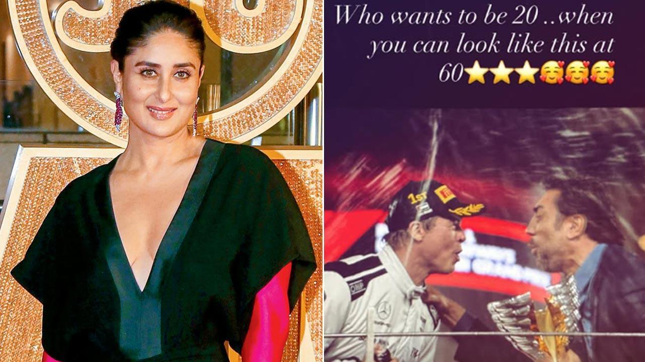 Gushing over actor Brad Pitt in his latest film F1, Kareena penned a note on Instagram saying, 