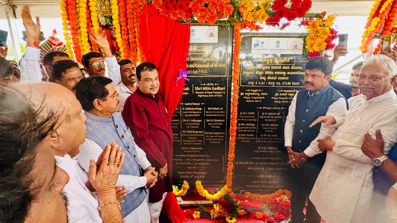 Karnataka CM, ministers remain absent as Gadkari inaugurates Shivamogga bridge