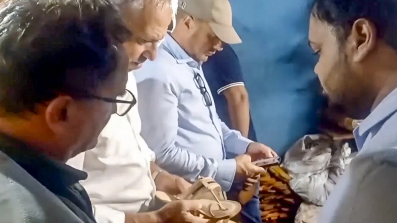 Kolhapuri chappal row: Experts from Prada visit Kolhapur, interact with artisans