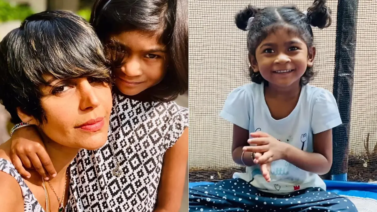 'A little tornado of sunshine': Mandira celebrates 5 years of adopting daughter