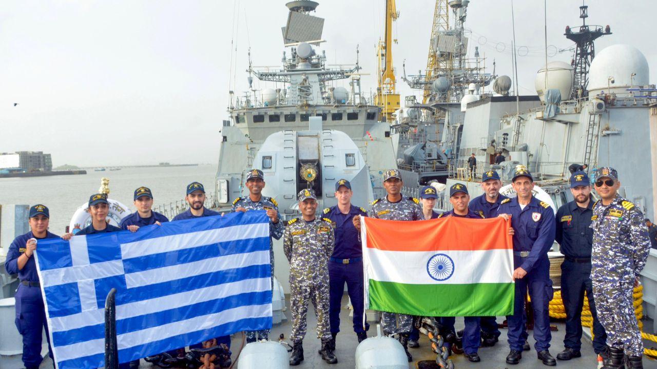 Greek frigate Psara docks in Mumbai on maiden visit